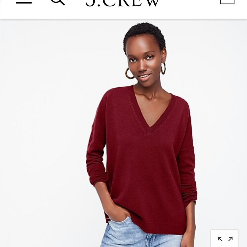J. Crew Cashmere Boyfriend Sweater
